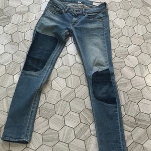 Rag and Bone jeans with patch embellishment
